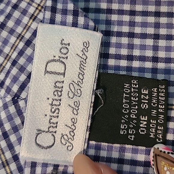 Christian Dior Mens One Size Wrap Tie Bathrobe House Coat Loungewear Designer - Picture 2 of 15